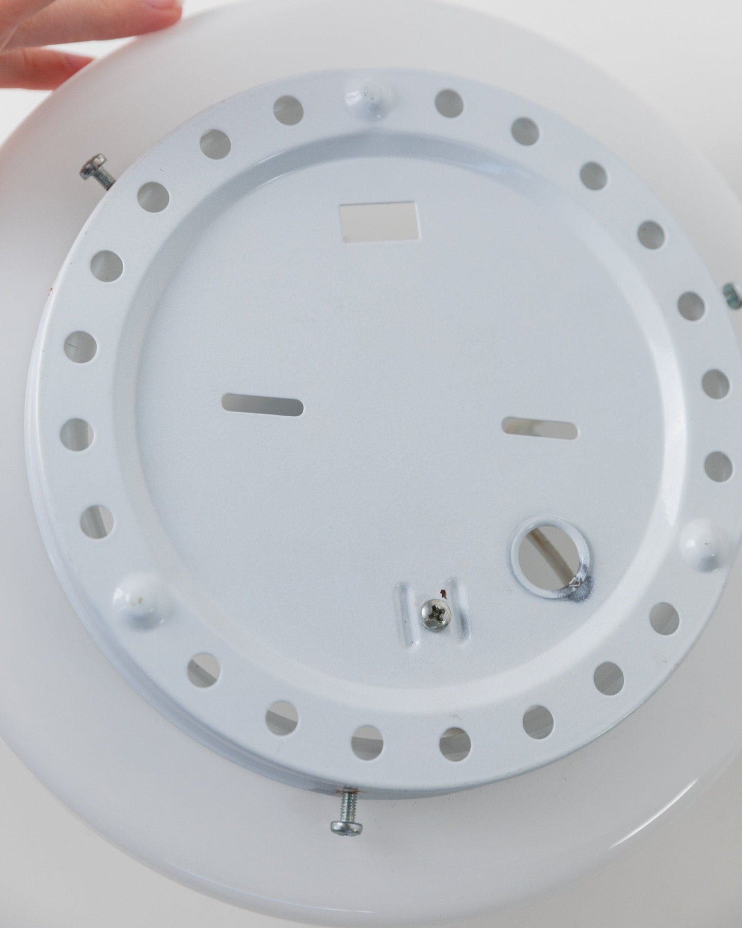 Vintage wall or ceiling light Murano glass Memphis design white black set of 2