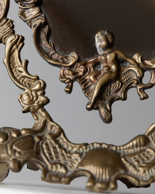 Vintage Schminkspiegel Barockstil Frankreich 1930er