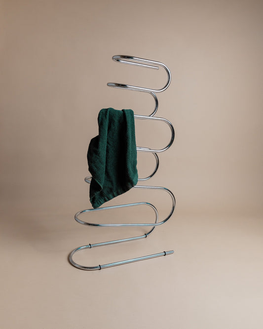 Porte-vêtements vintage en métal Space Age Design années 1980 Rétro Cadeau