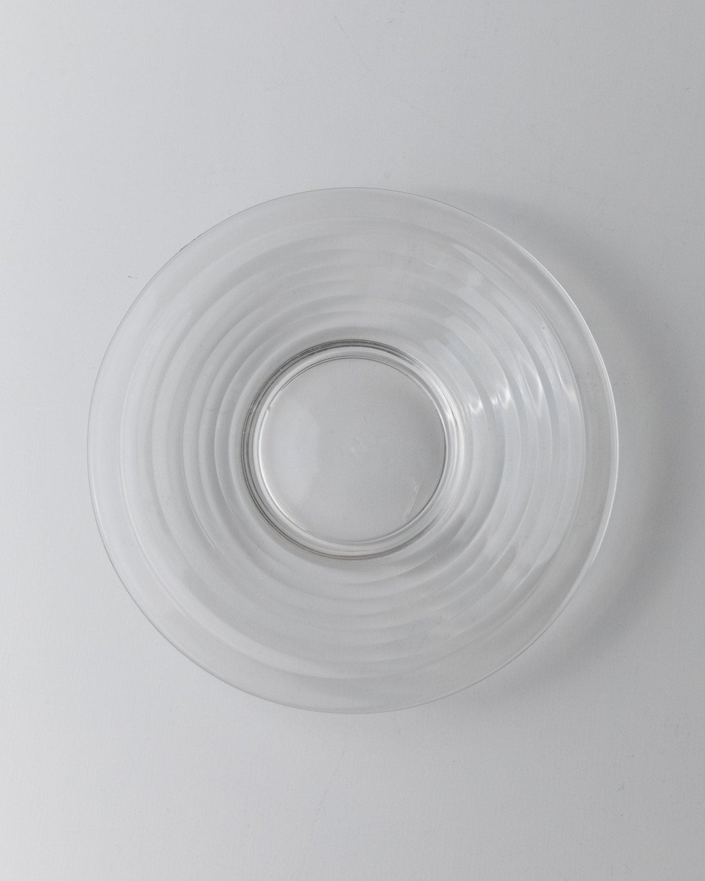 Vintage Teetasse Glas Italien 60er Art Deco transparent Set von 4