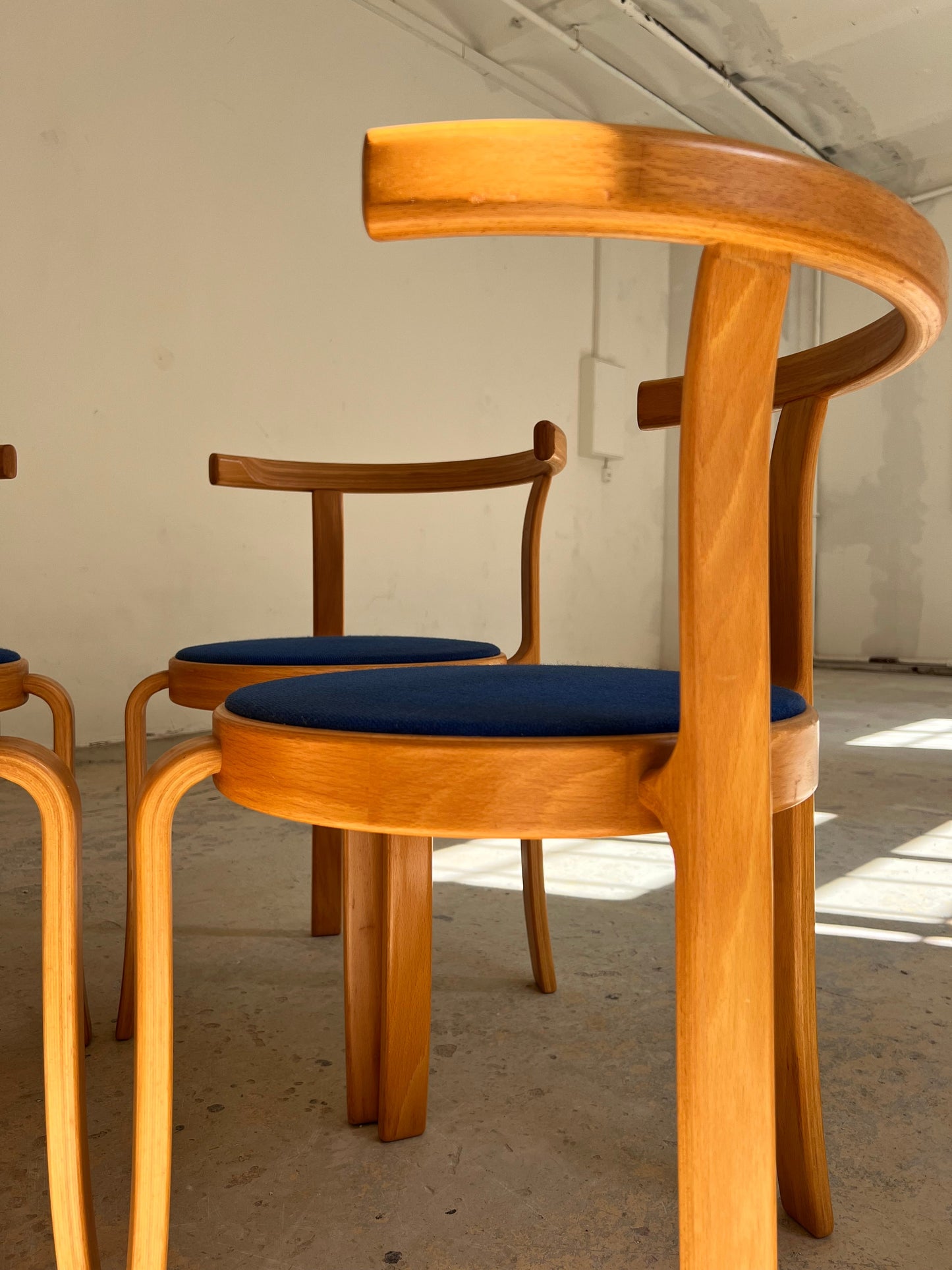 Vintage Armlehnstuhl Serie 8000 von Thygesen und Sørensen für Magnus Olesen blau