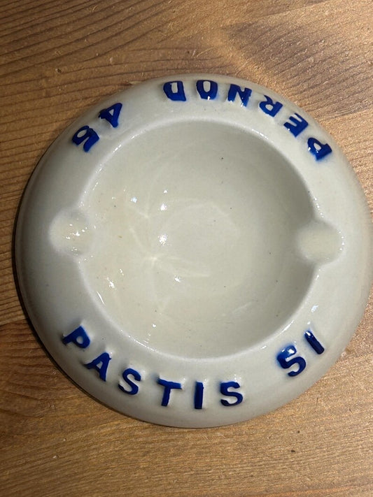 Vintage ashtray "Pastis 51 – Pernod 45" porcelain Moulin des Loups
