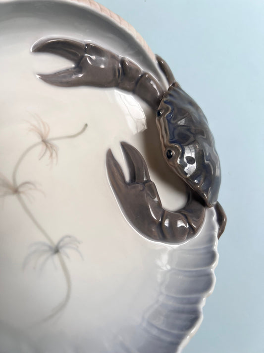 Vintage bowl crab type 3131 by Jorgen Baslov for Royal Copenhagen