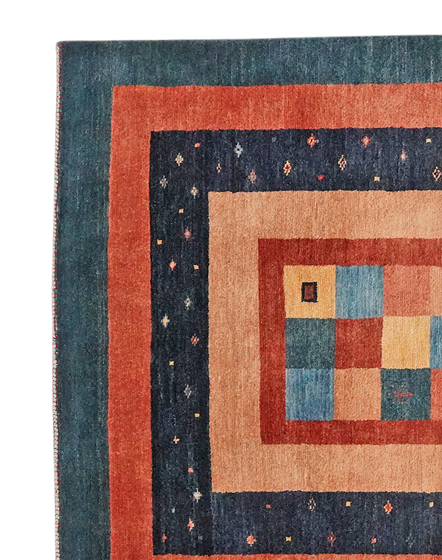 Vintage carpet Rizbaf colorful 182x119cm