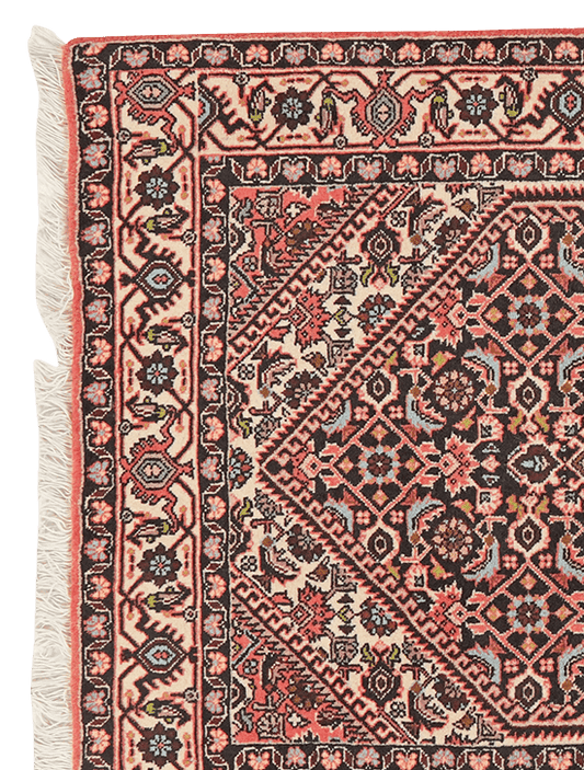 Vintage Carpet Bidjar Zandjan 140x82cm Colorful Nature-inspired motifs
