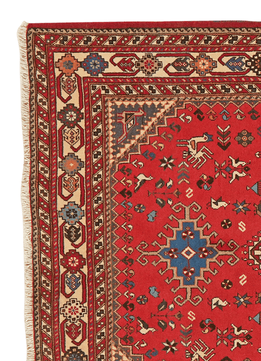 Vintage carpet Nasrabad colorful 162x103cm