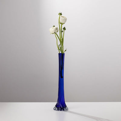 Vase en verre bleu, sans défaut