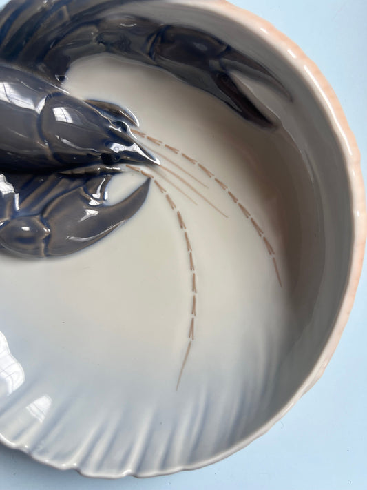 Schale Hummer Typ 3277 ∅ 16,5 cm von Erik Nielsen für Royal Copenhagen