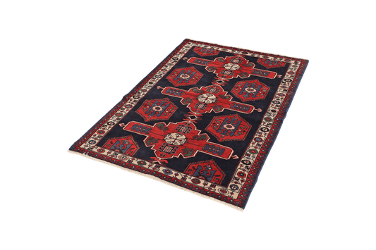 Vintage carpet Shahsavan colorful 157x108cm