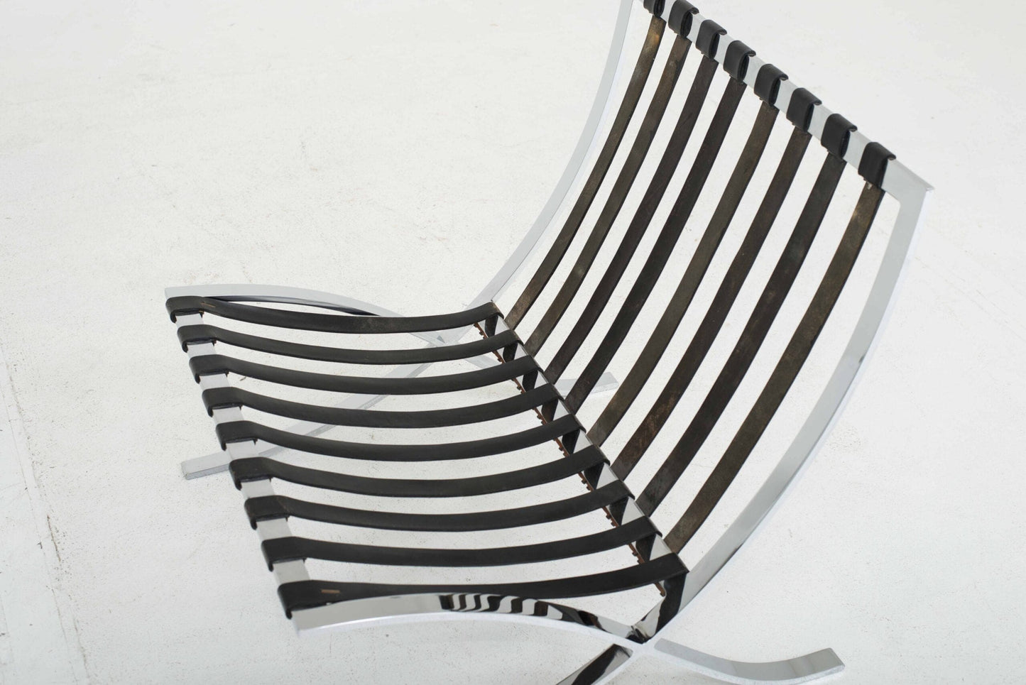 Fauteuil vintage Barcelona de Ludwig Mies van der Rohe pour Knoll