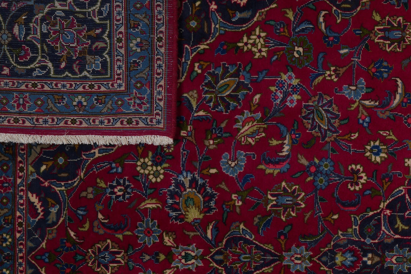 Vintage Kashmar carpet colorful 289x200cm