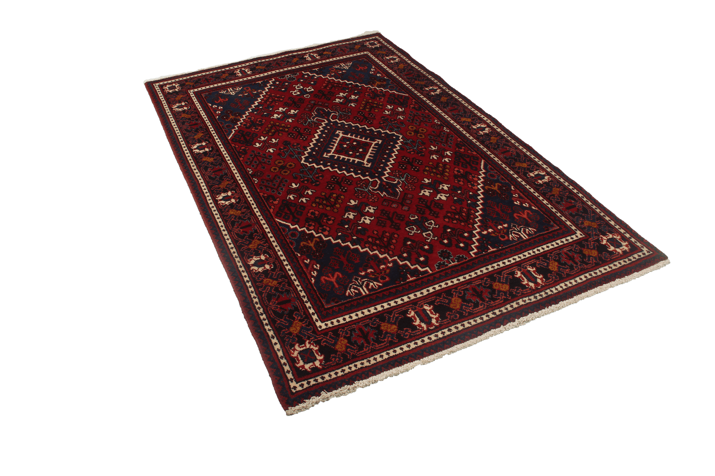 Vintage carpet Djoshaghan colorful 208x131cm