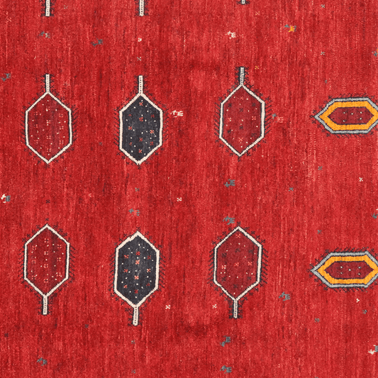 Vintage Rizbaf carpet colorful 197x201cm