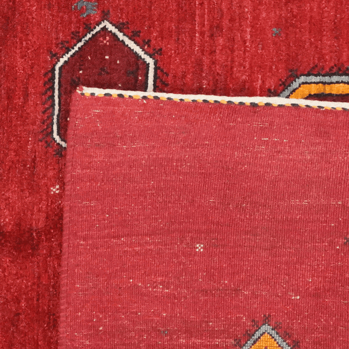 Vintage Rizbaf carpet colorful 197x201cm