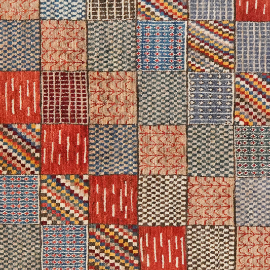 Vintage carpet Rizbaf 247x147cm colorful