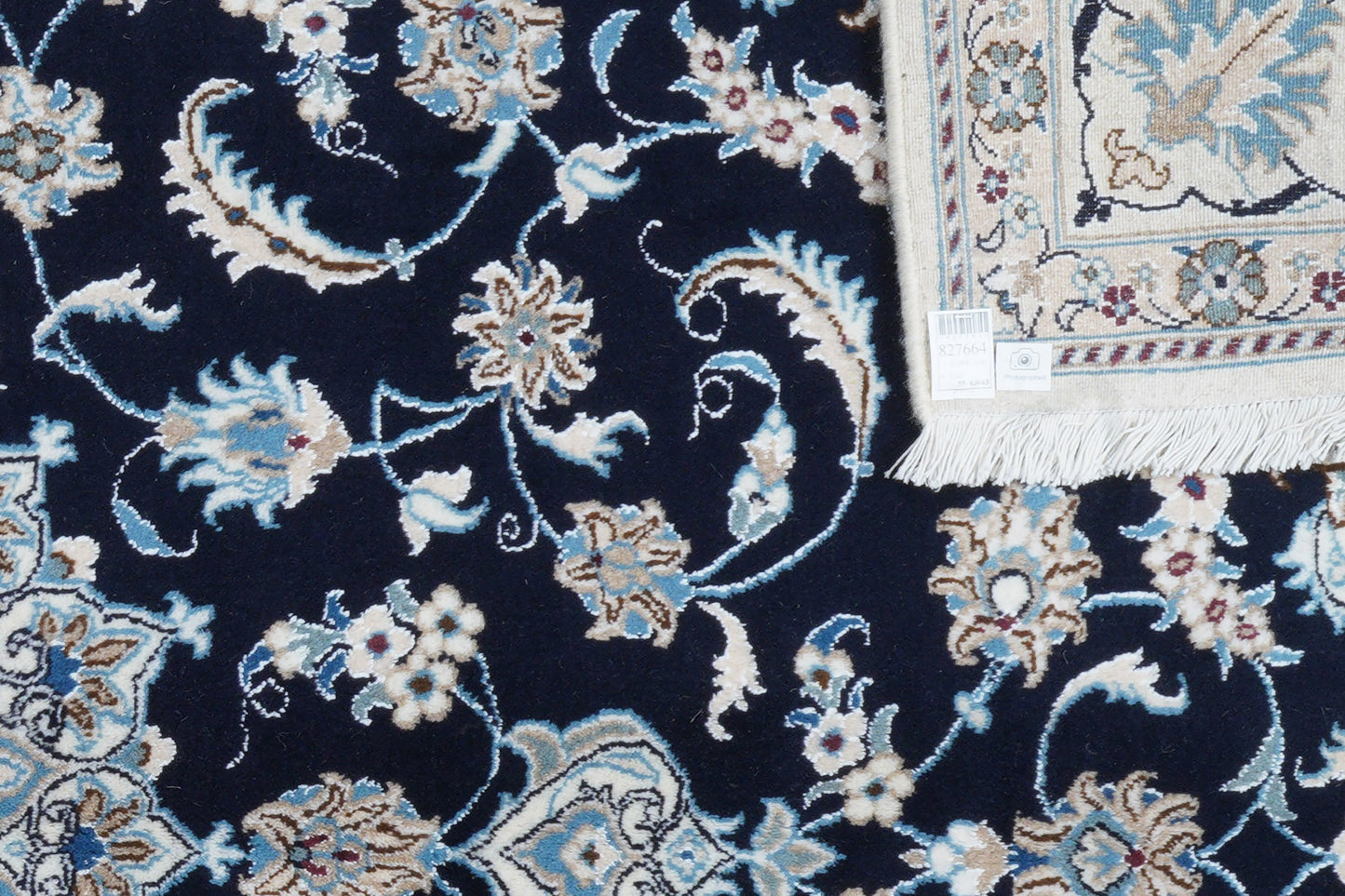 Vintage carpet Nain 12La 298x196cm colorful nature motif