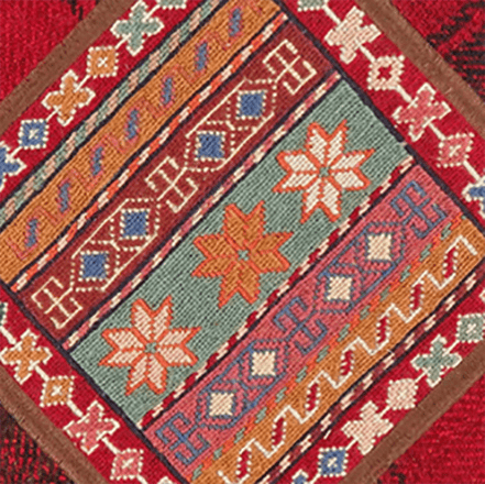 Pouf fait main 47x47cm coloré par MAOMI