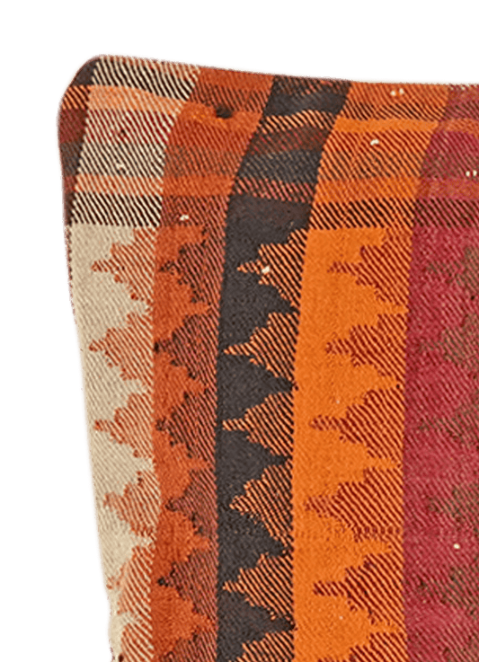 Coussin vintage Kelim 65x65cm coloré fait main