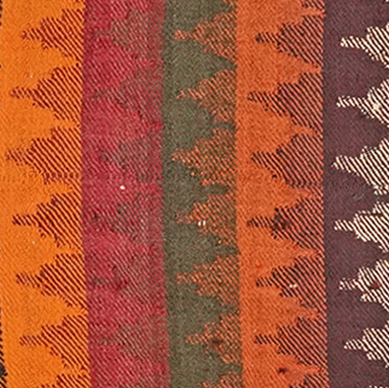 Vintage cushion Kelim 65x65cm colorful handmade