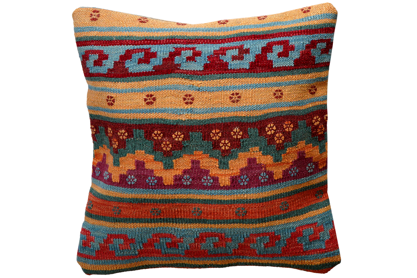 Handgefertigtes Kissen Kelim 50x50cm bunt