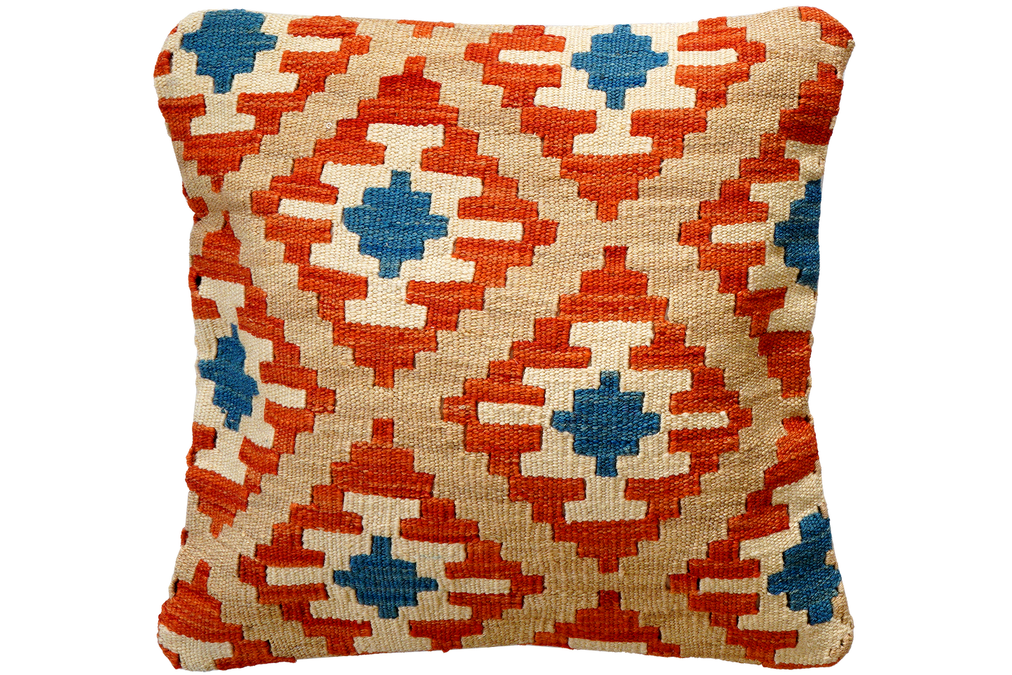 Vintage cushion kilim colorful handmade 50x50cm