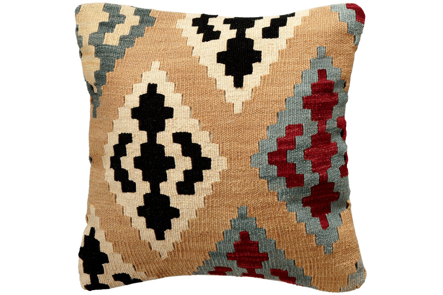 Vintage cushion kilim colorful handmade 50x50cm