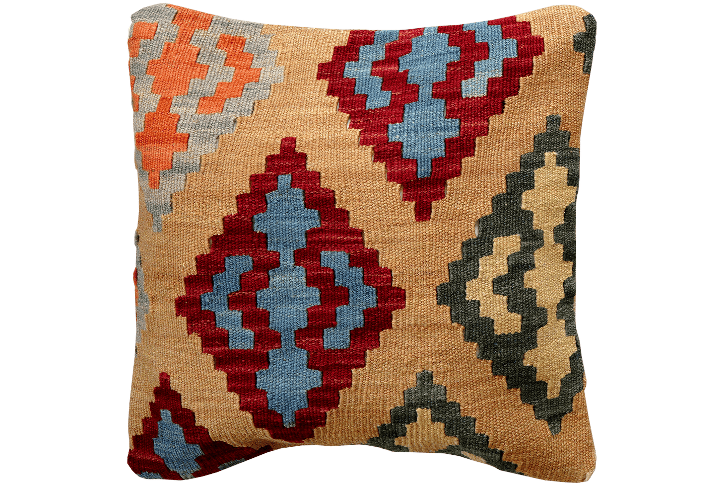 Coussin fait main Kelim 50x50cm coloré