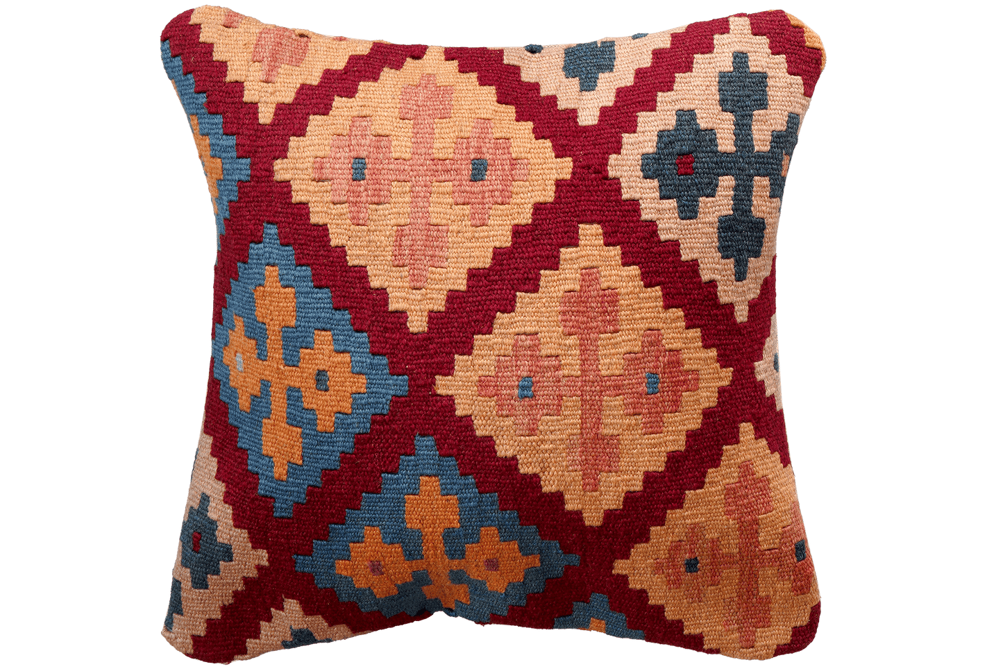 Vintage Kissen Kelim bunt handgefertigt 50x50cm