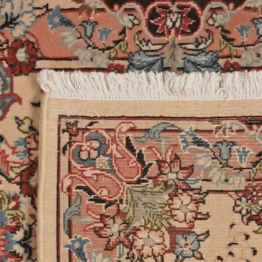 Vintage Sarough carpet 300x70cm colorful natural motifs