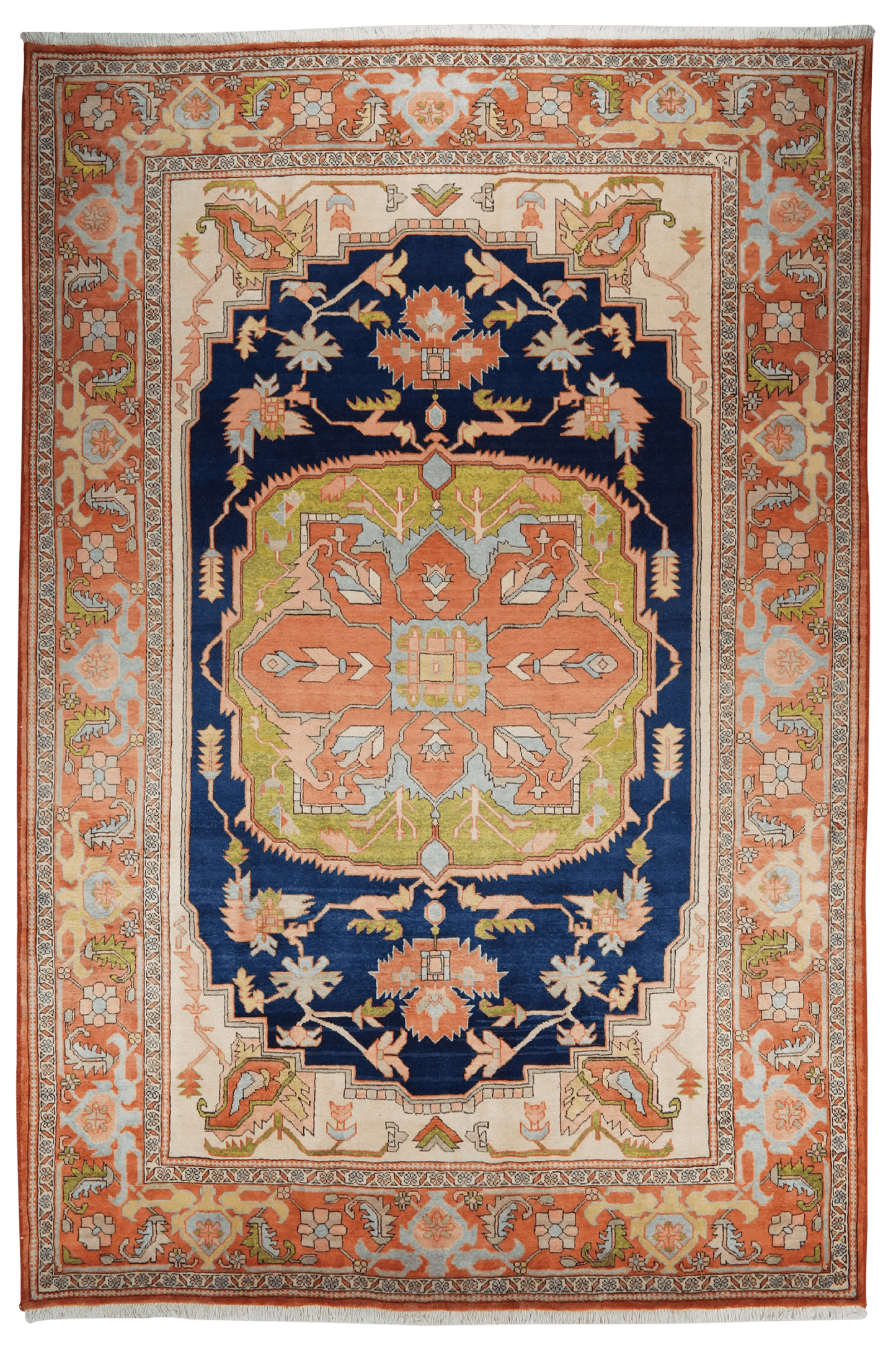 Vintage Carpet Serapi Blue Pastel 368x258cm
