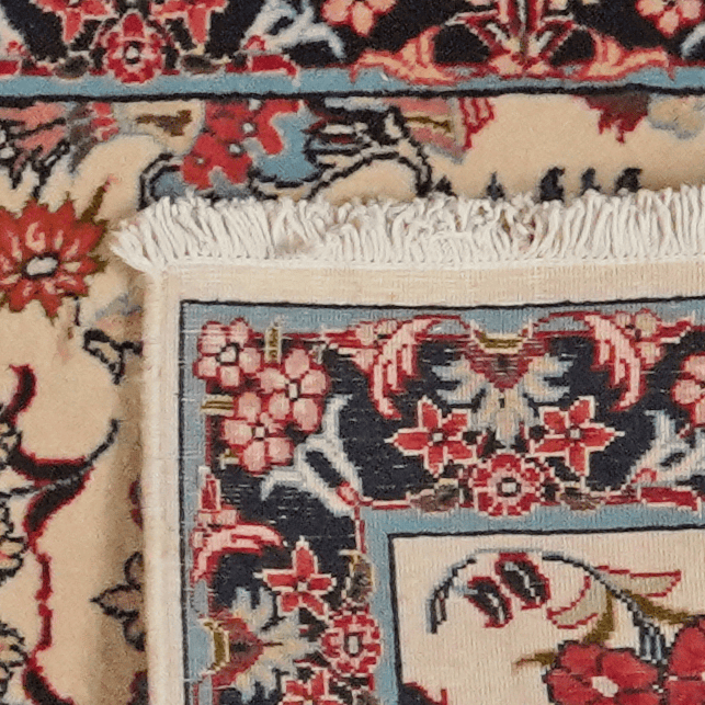 Vintage Sarough carpet 295x67cm colorful nature-inspired