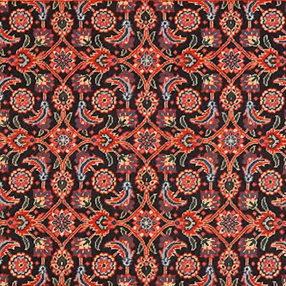 Vintage Teppich Tabriz 50 Raj bunt Naturmotive 199x65cm