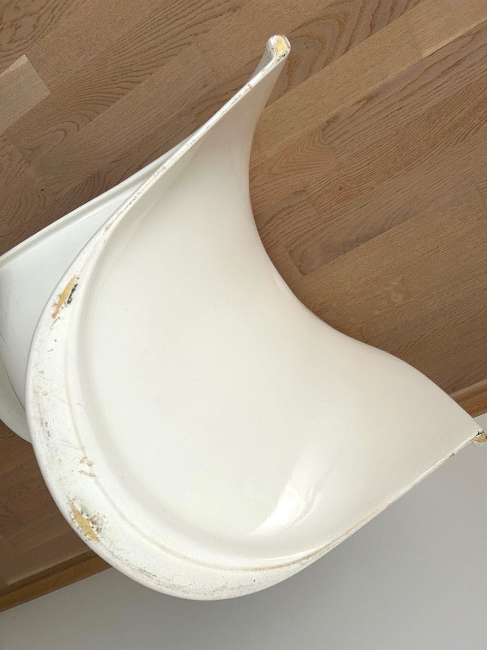 Vintage Panton Chair von Verner Panton für Herman Miller Weiß Kunststoff