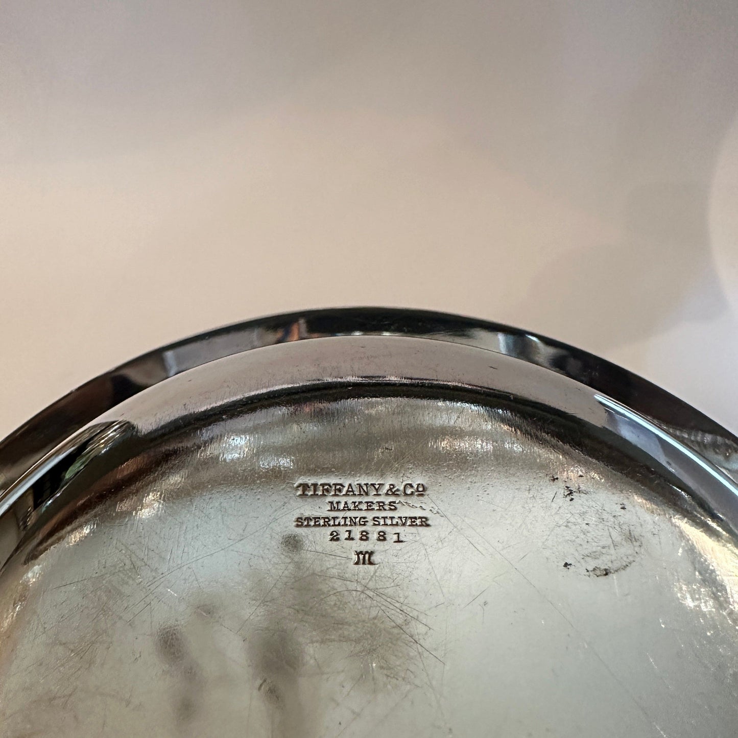 Vintage Zigarrenascher Sterling Silber Modell 21881 von Tiffany+Co.