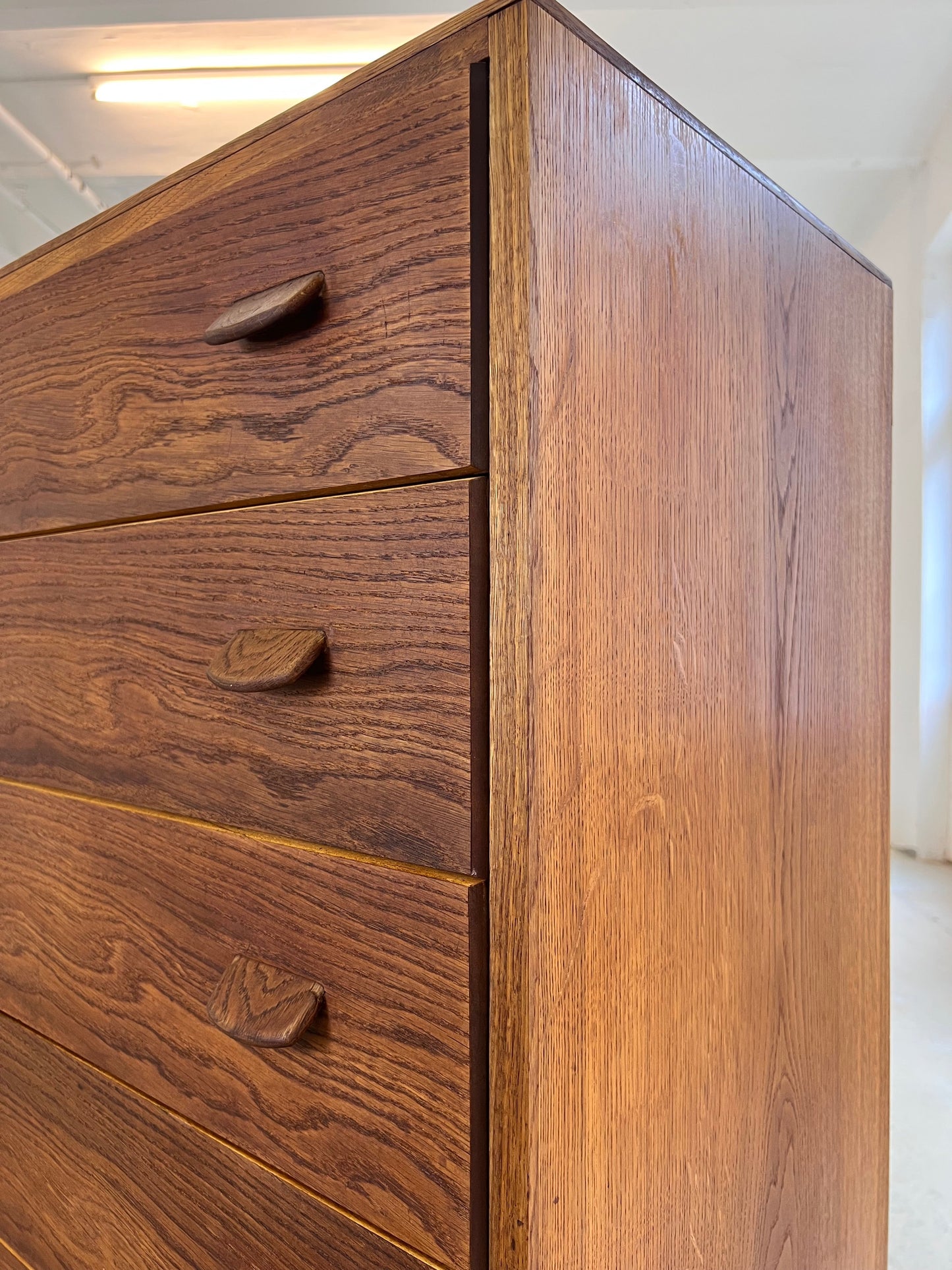 Vintage Kommode Tallboy von Poul Volther für FDB Møbler, dunkelbraun