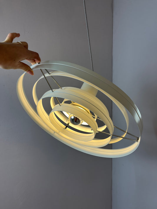 Vintage Hängelampe Fibonacci von Sophus Frandsen für Fog und Mørup weiß