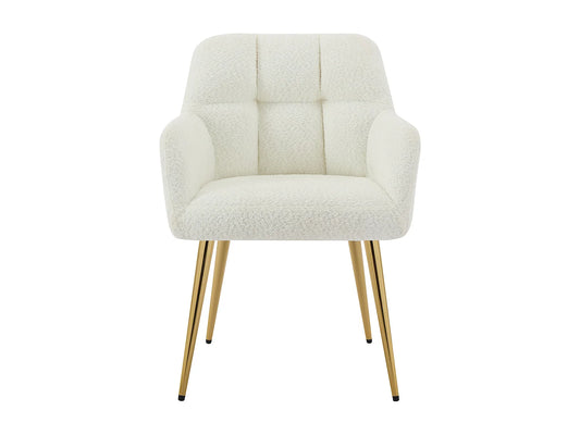 Vintage Stuhl mit Armlehnen Set von 6 PEGA von Pascal Morabito für Vente-unique weiß