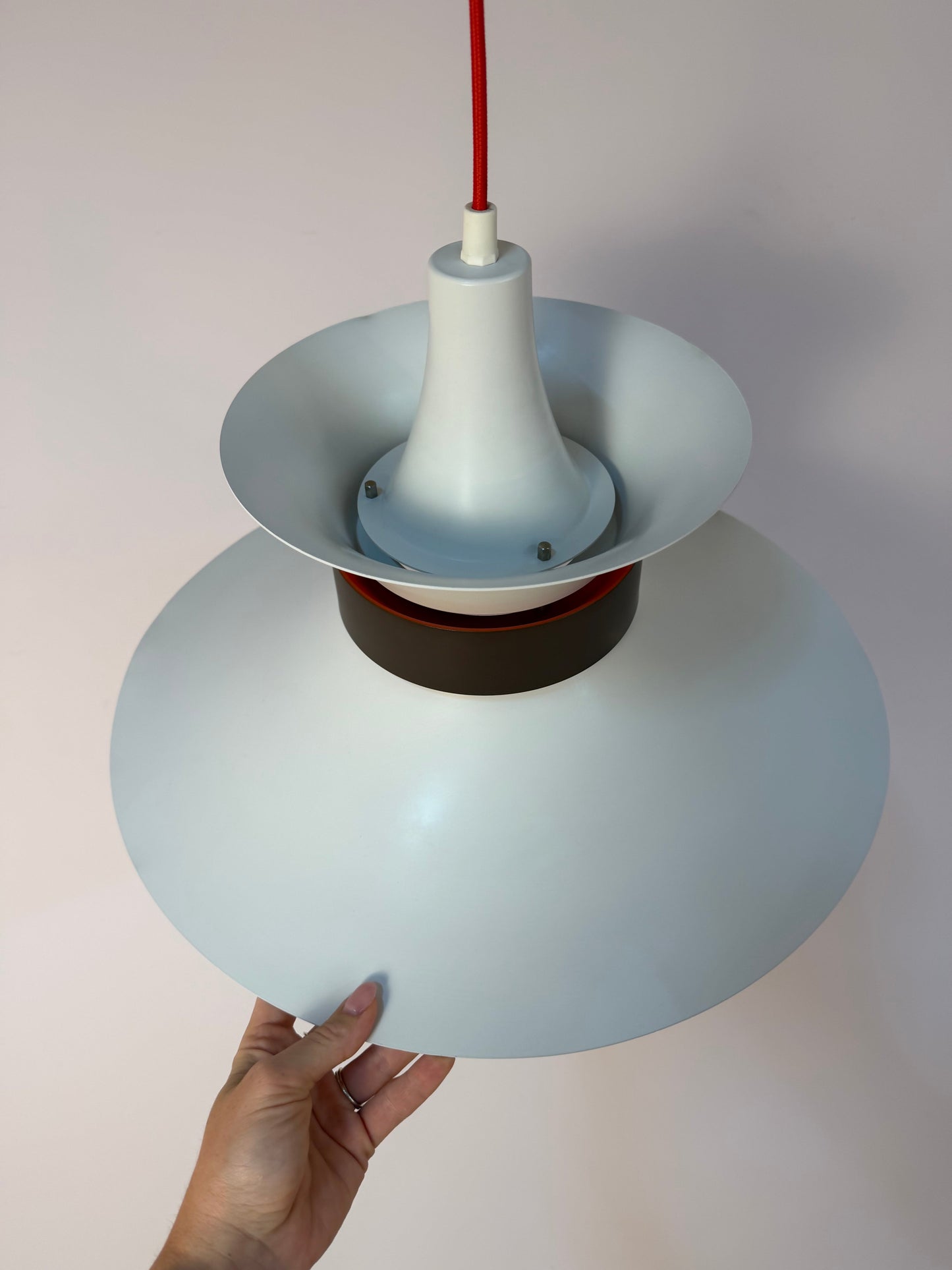 Vintage Lamellenlampe von Bent Nordsted für Lyskær Belysning
