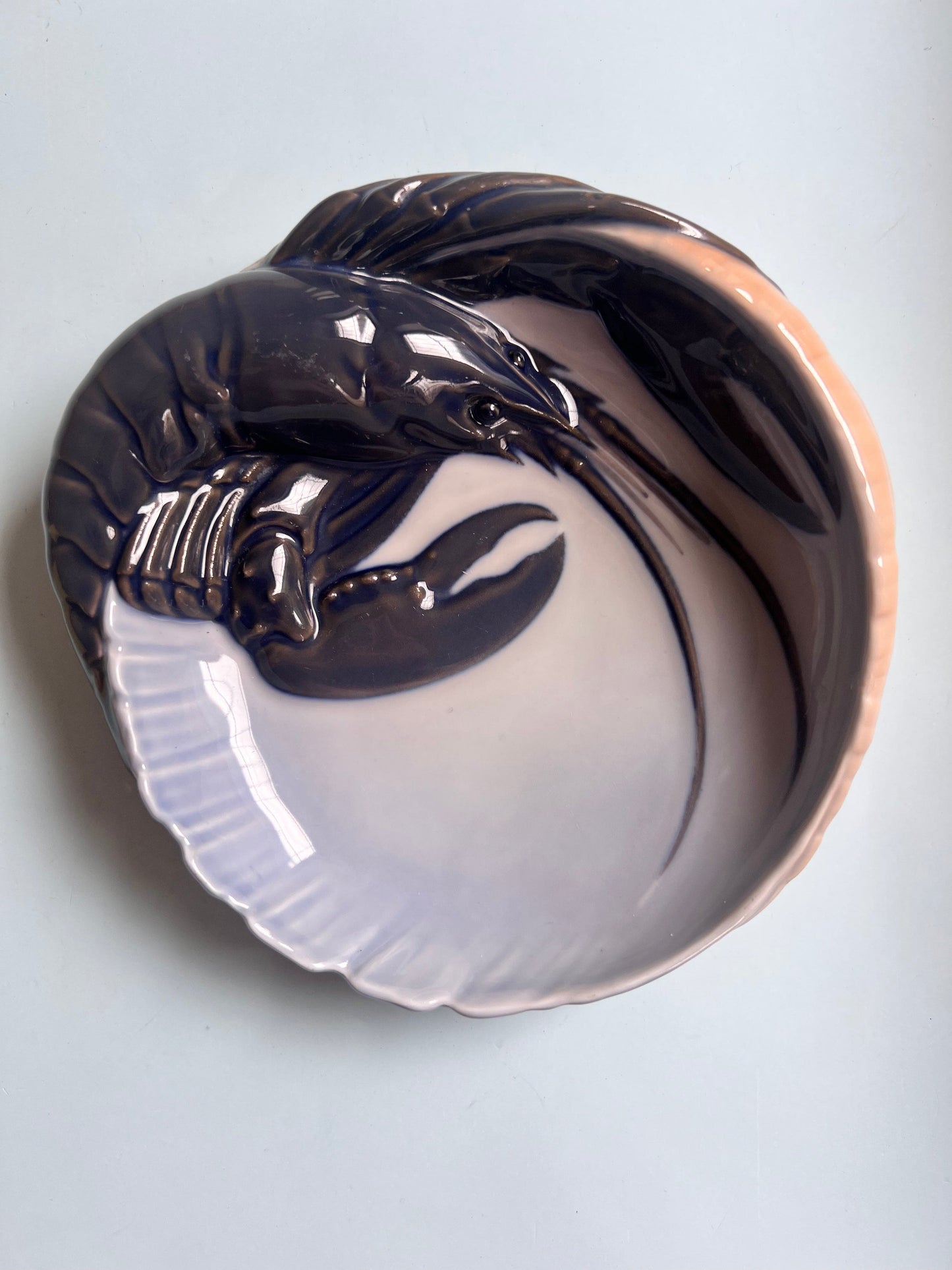 Schale Hummer Typ 3498 ∅ 19 cm von Erik Nielsen für Royal Copenhagen