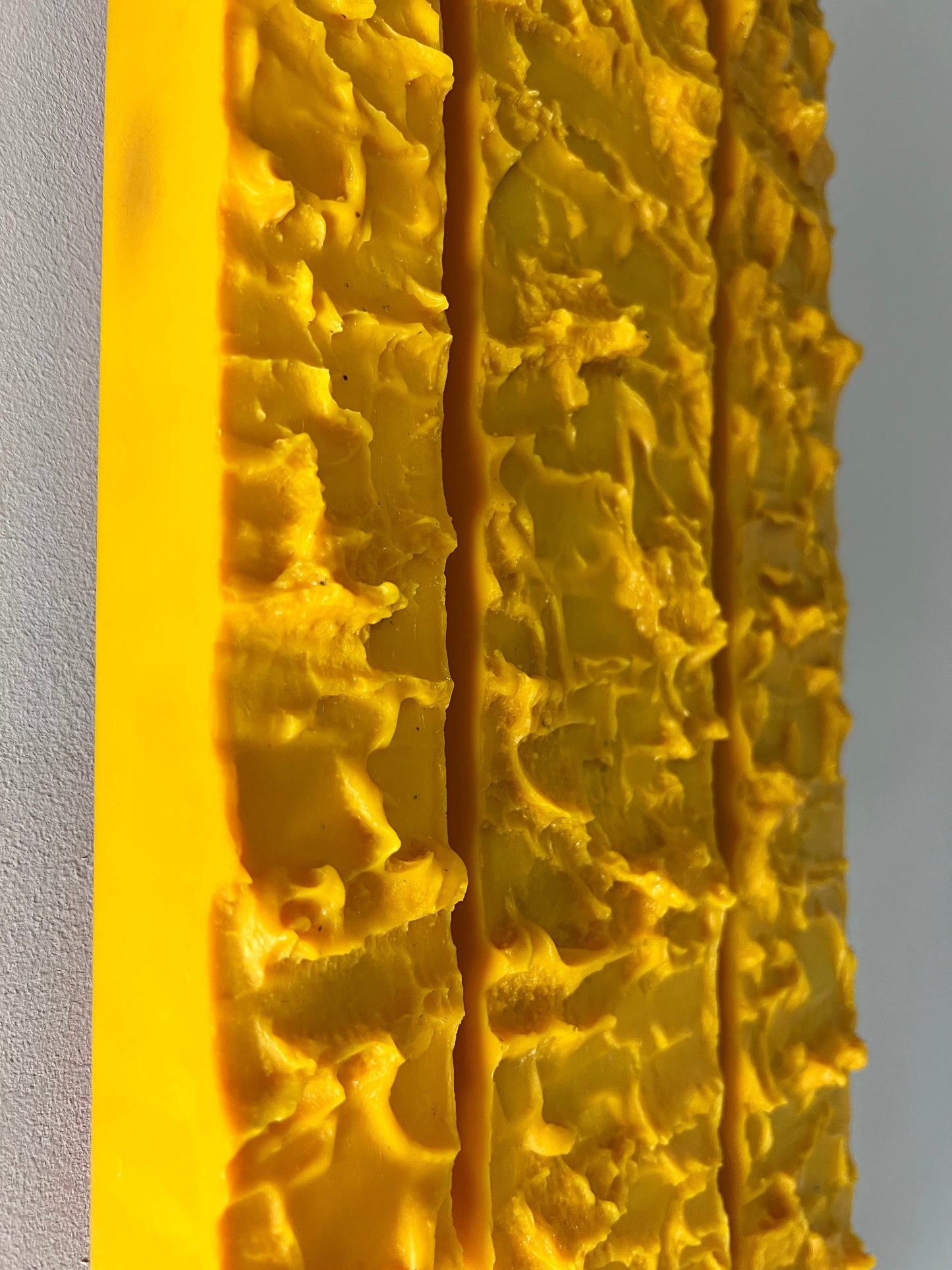 Vintage Wandleuchte gelb von Uwe Mersch