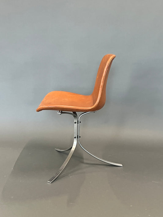 Vintage chair PK 9 by Poul Kjaerholm set of 6