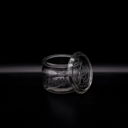 Vintage Einmachglas von REX, Höhe 10 cm