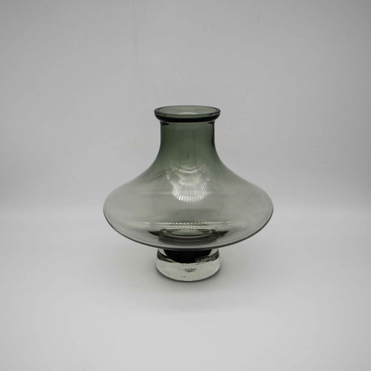 Vintage Rauchglas Vase "Somati" aus Belgien