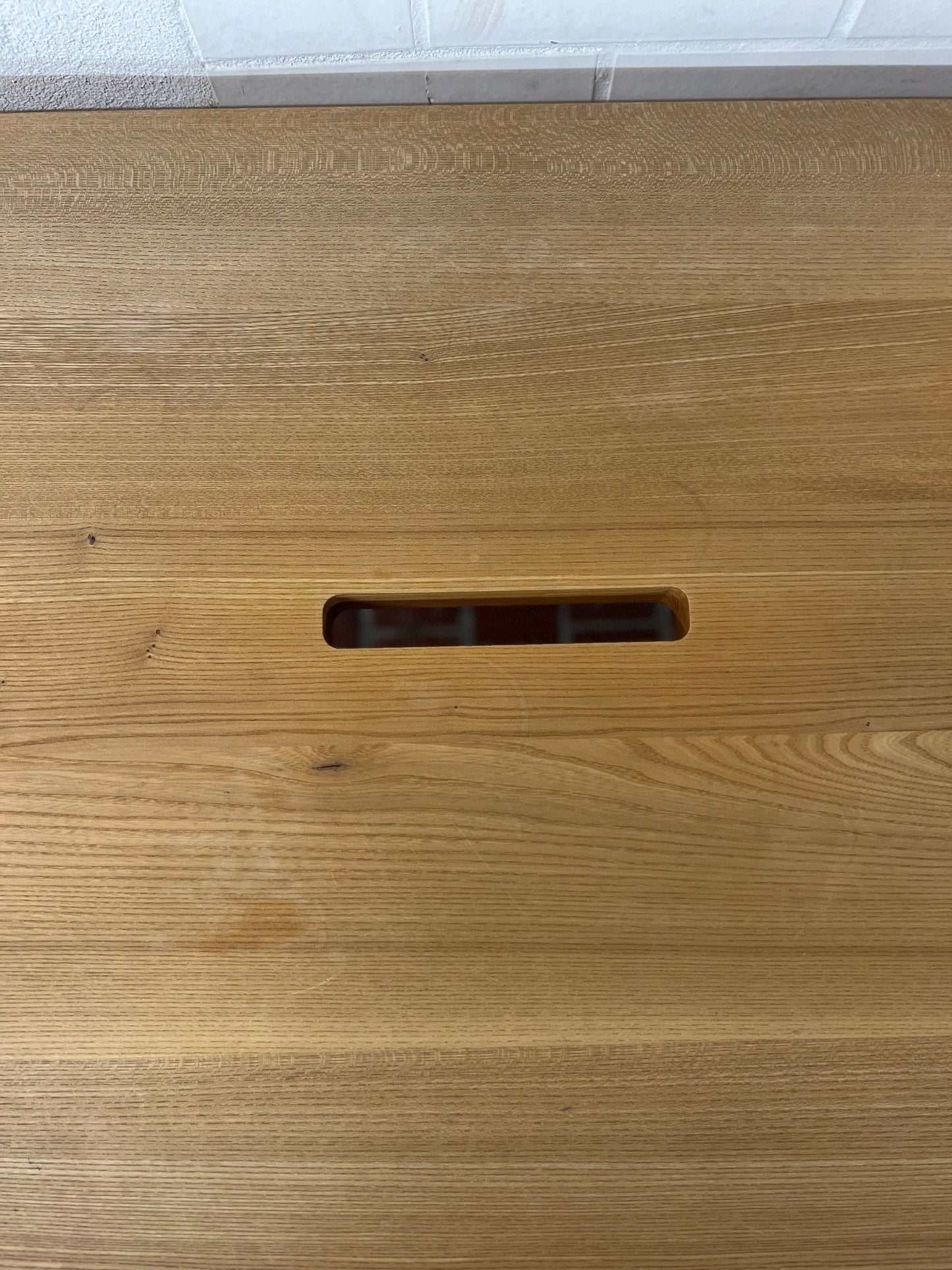 Konferenztisch aus massiver Eiche 240 × 100 cm Preloved