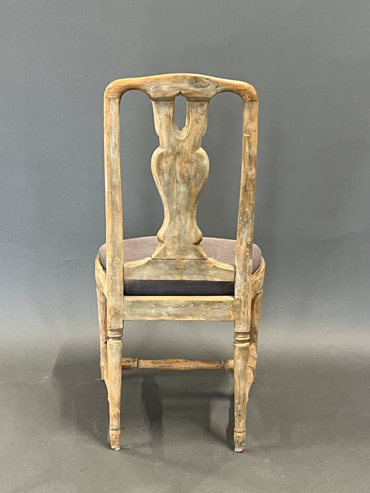 Vintage Dining Chair Original 18th Century Swedish Rococo Set of 6