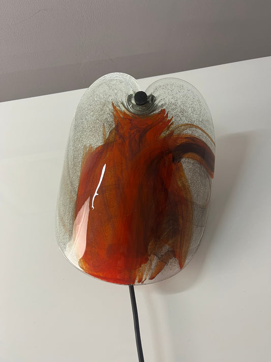 Wandlampe rotbraun Glas von Per Lütken für Holmegaard