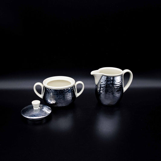 Vintage Milchkännchen und Zuckerdose von Bauscher Weiden