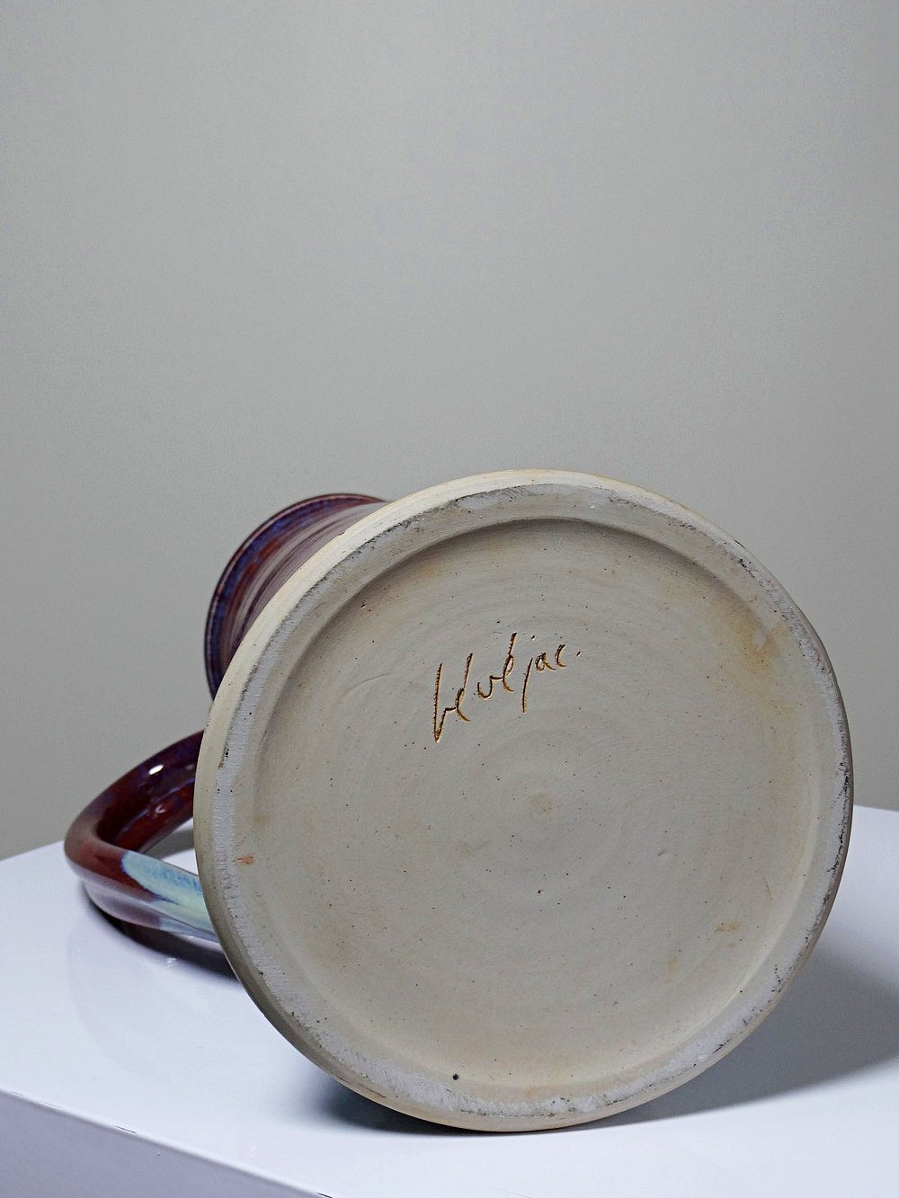 Vintage Servieraccessoire von Michel Goldstyn für Lévéjac rot