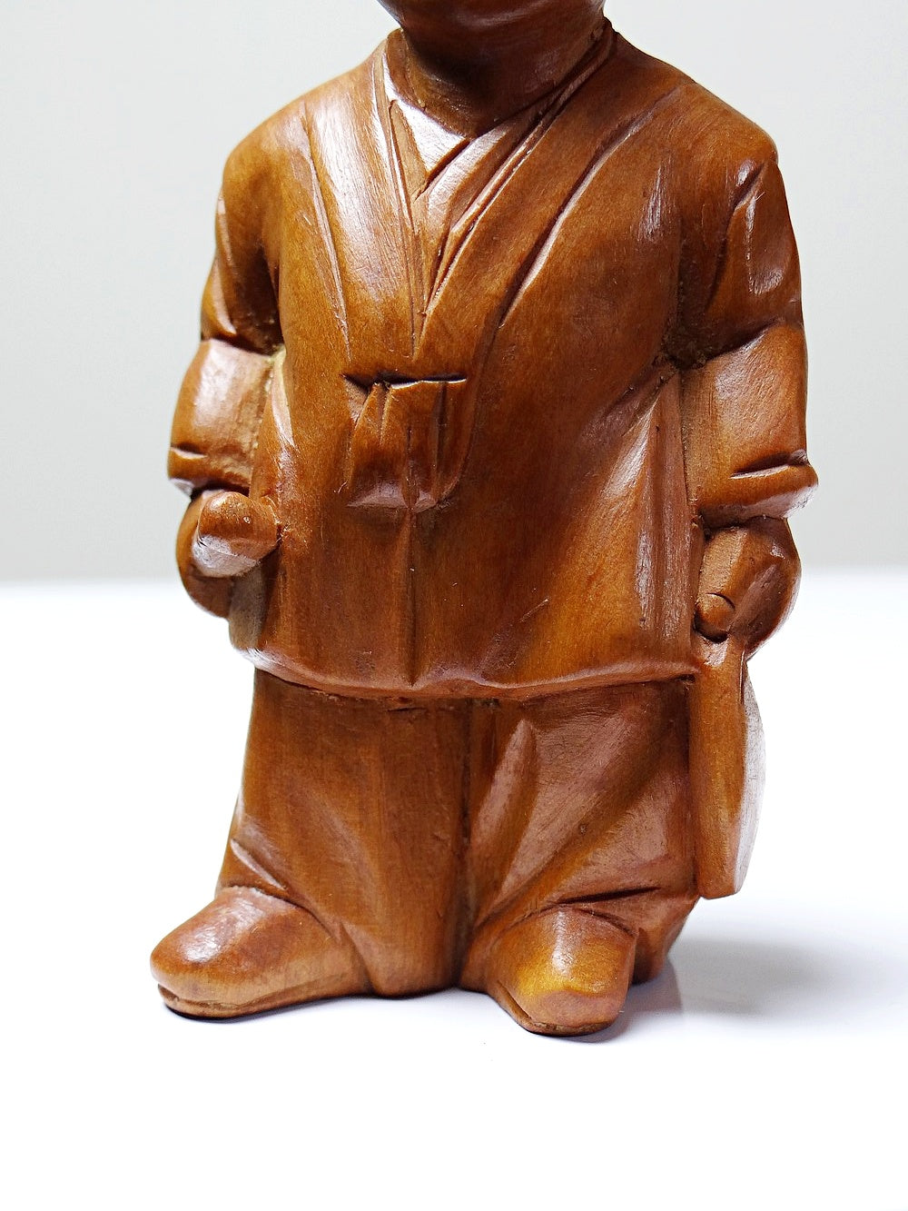 Vintage Figur chinesische Kinderfigur Buchsbaum braun Kunst