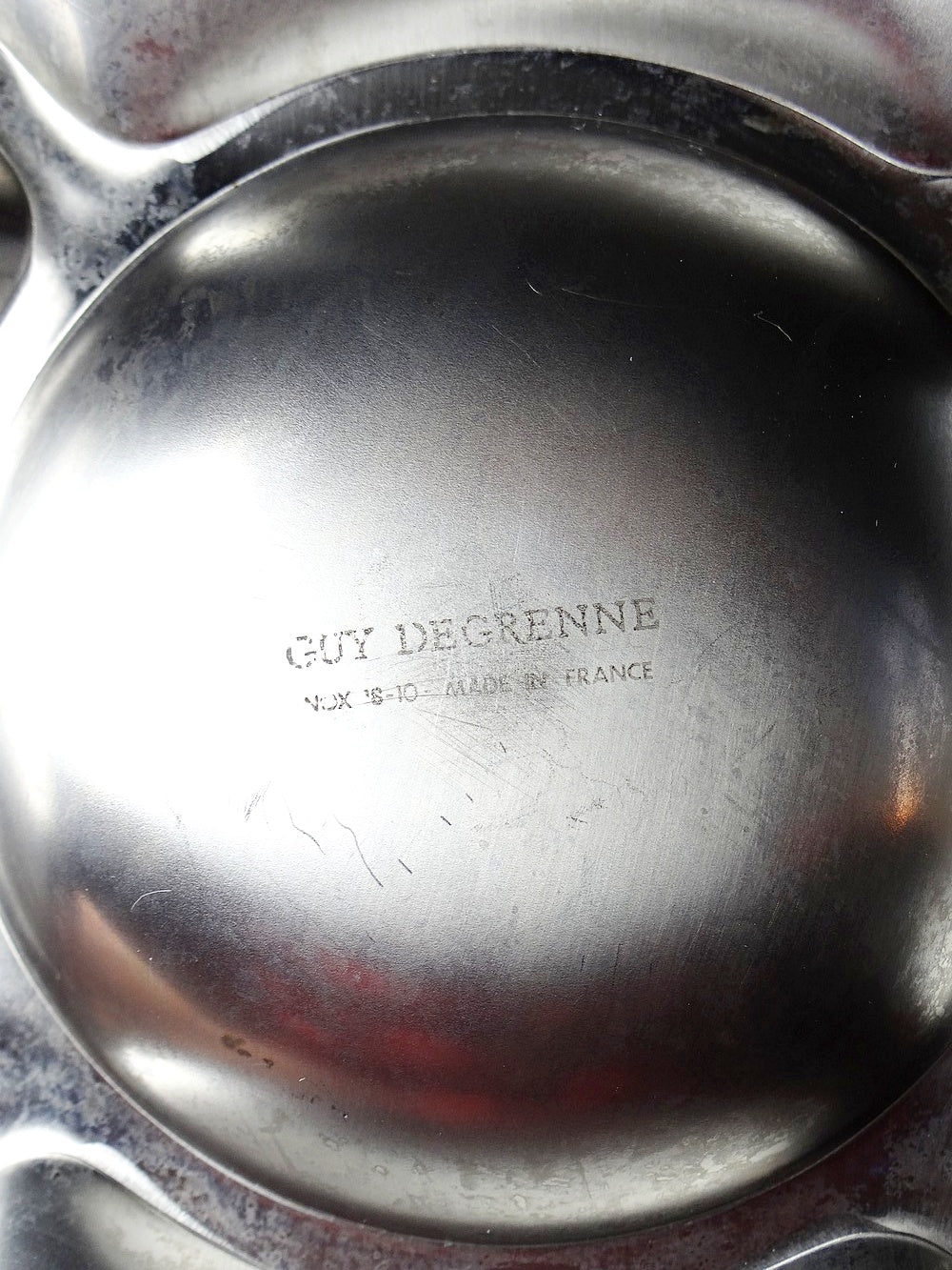 Vintage Servierplatte von Guy Degrenne für Guy Degrenne, Edelstahl 18/10